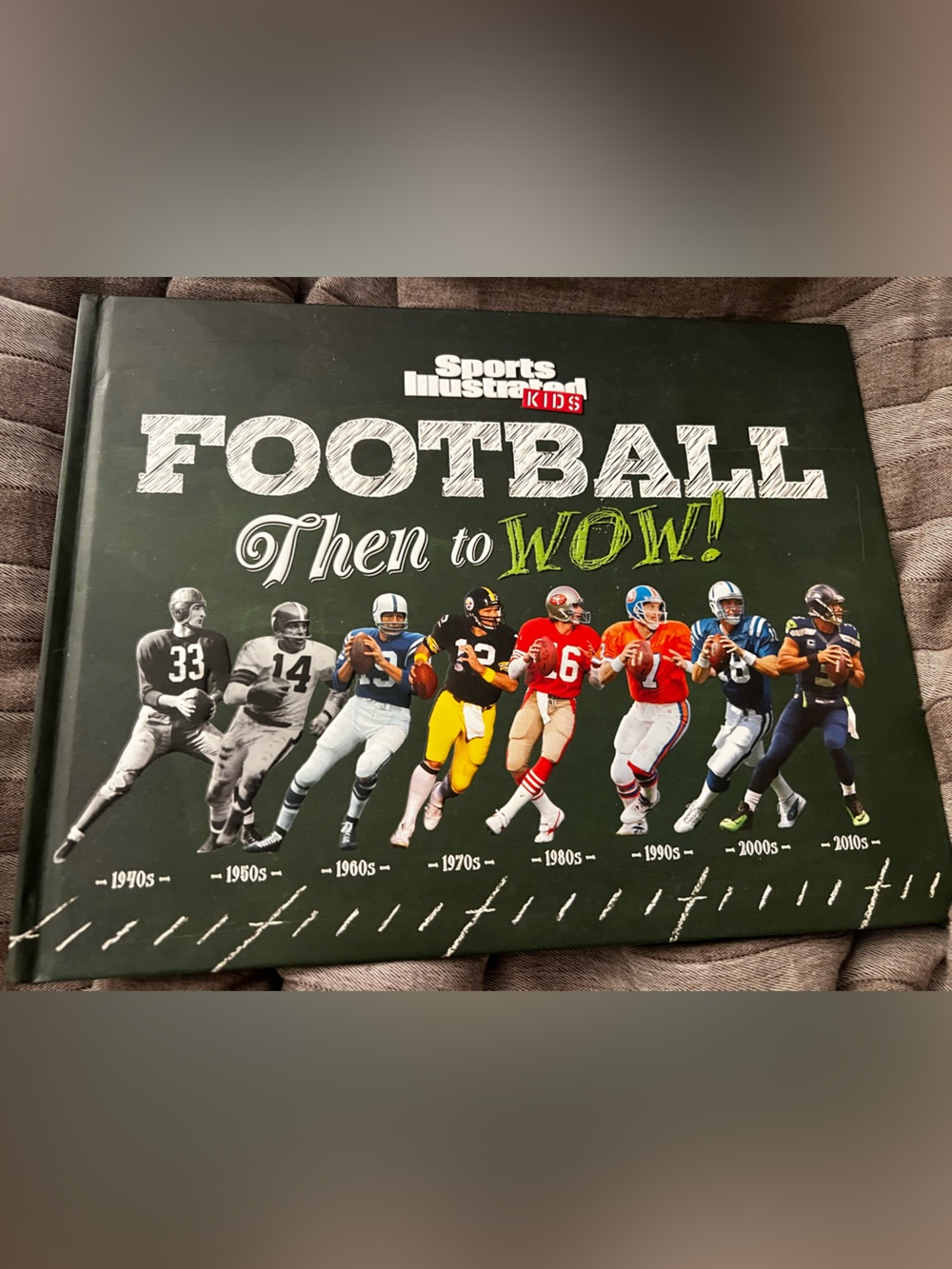 Football Then to Wow! Illustrated Sports Book - Green Cover